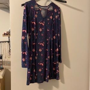 Long sleeve floral dress